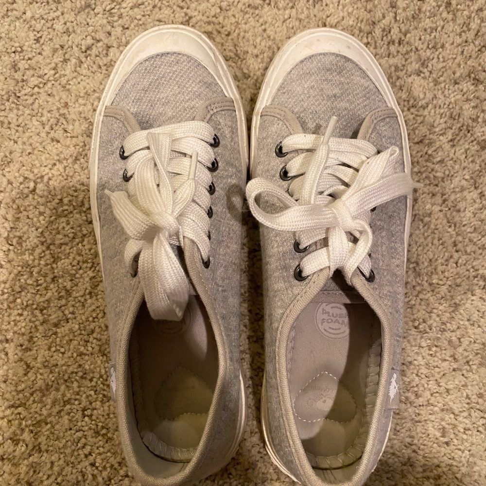Rocket Dog Women's Light Gray Canvas Sneakers